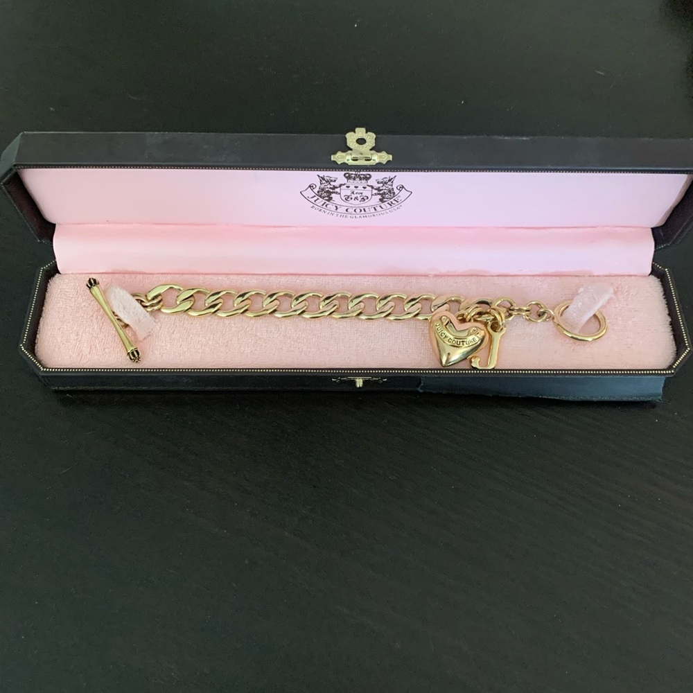 Juicy Couture gold chunk link bracelet